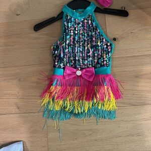 Colorful Sequin Kids Costume